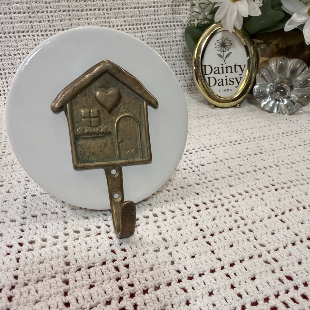 Bronze House Wall Hook by